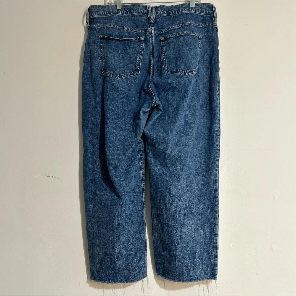 J. Crew Slim Wide Leg Jeans in Beach Way Wash Size 34